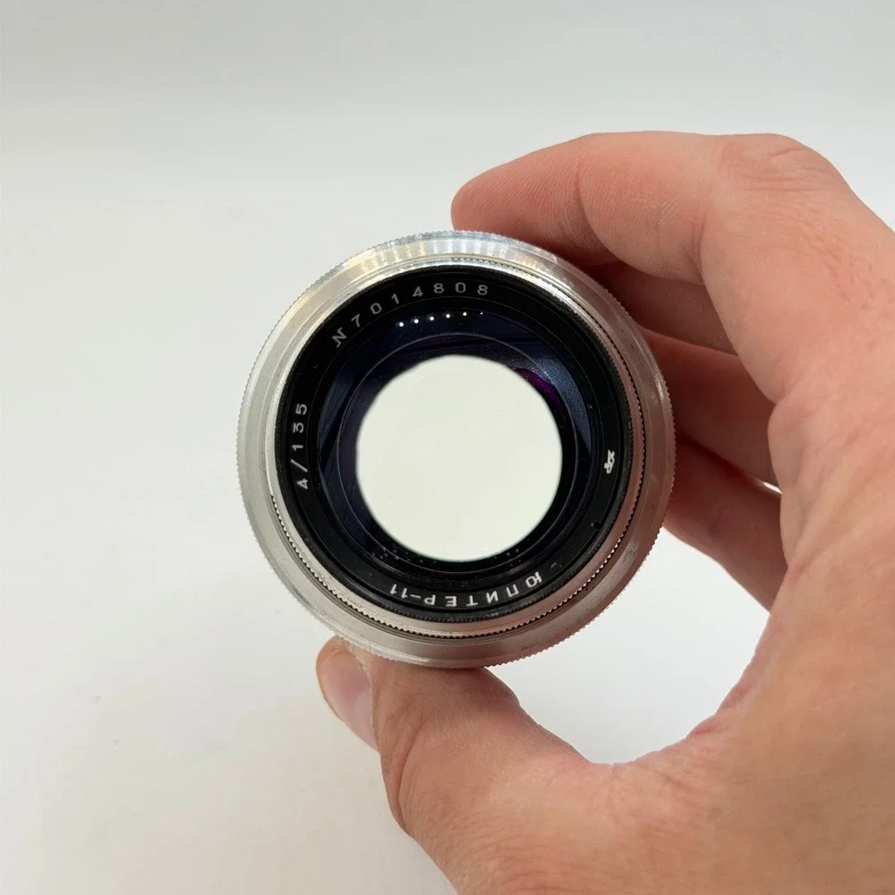 Jupiter-11 135mm f/4 Soviet Telephoto Lens Silver USSR Serial N7014808 VGC